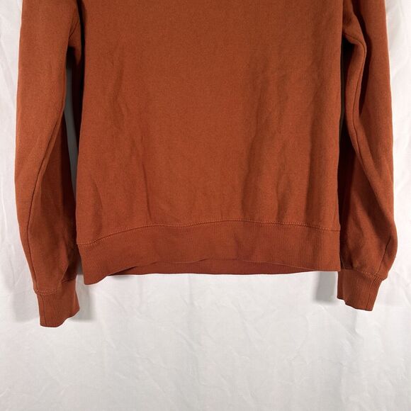 Texas Longhorns Sweater Women's Small Orange Crew Neck Wrist Patch Pullover - Picture 10 of 10